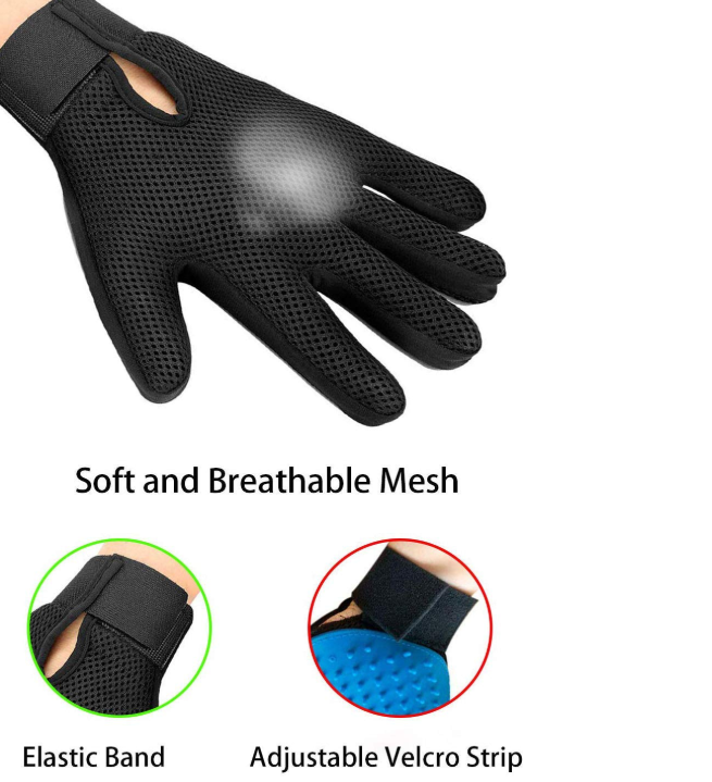 Pet Grooming De-shedding Gloves