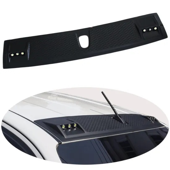 Hilux Revo Front Roof Spoiler with LED Matte Black Trim for Toyota Hilux 2015-2017