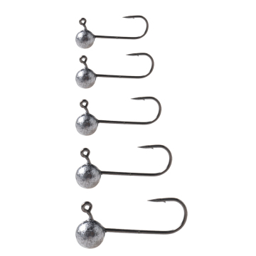 JOHNCOO Soft Worm Fishing Hooks 1g/1.5g/2g/3g/5g/7g - 10pcs Jig Head Barbed Single Hooks