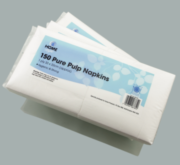 Soft disposable paper napkins for restaurants