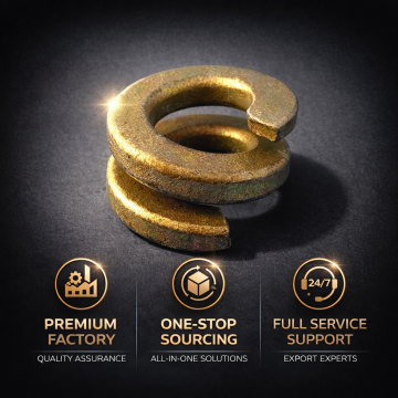 Arruela de pressão de mola de latão de bobina dupla de alta elasticidade