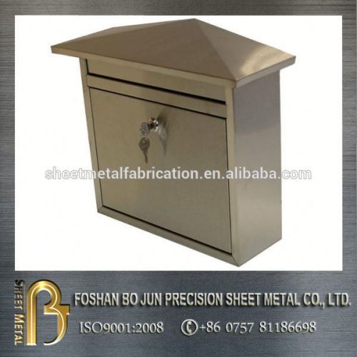 High precision customized electroplating finish mailbox with lock sheet metal fabrication