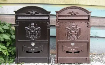 cast iron wall mount Mailboxes