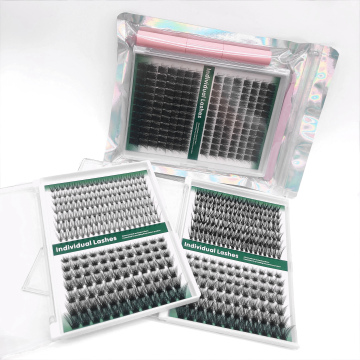 20-40D C Curling Extensions 280Pcs Individual Clusters DIY Segmented Lashes 0.07 MIX Cluster Lash