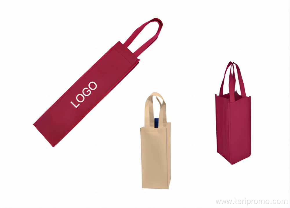 Customized Bulk Non Woven Reusable Wine Tote Bag