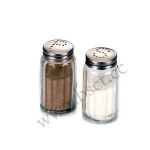 glass salt and pepper mill set