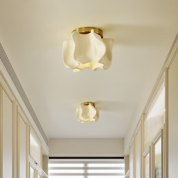 Modern Cream LED Waterproof Ceiling Light for Bedroom and Kitchen