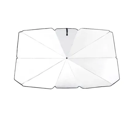 Portable Silver Glue Sunscreen Umbrella: Foldable Car Sun Shield