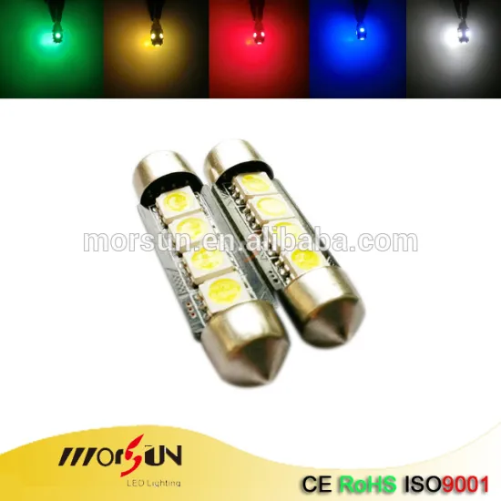 5050 4SMD canbus festoon led 42mm warm white