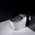 Luksusowa inteligentna toaleta Montowana na czarnej podłodze inteligentna toaleta