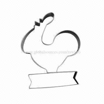 Animal Theme Rooster Shape Stainless Steel Cookie Cutter