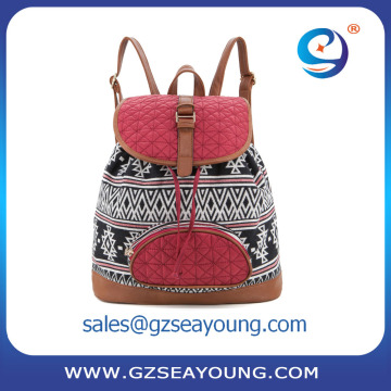 High quality girls leisure backpack customized logo laptop backpack direct manufactuer vintage backpack