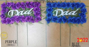 20"Artifical rose Dad Pillow Cemetery