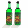 36mm Funny Resin Beer Models Simulation Vorgeben, Flasche Saft Soda Drinks Miniatur für Anhänger Charms