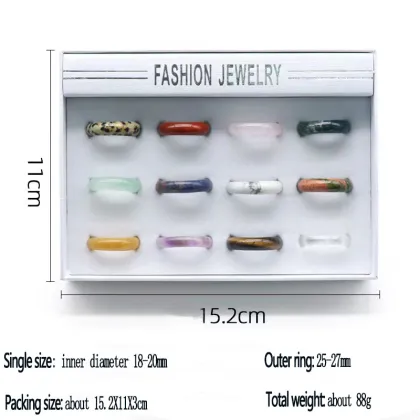 High Quality Crystal Stone Rings - Wholesale Hot Sale Twelve Running Crystal Rings for Gift