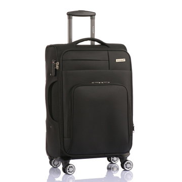 Hot sale business travel soft double zipper luggage