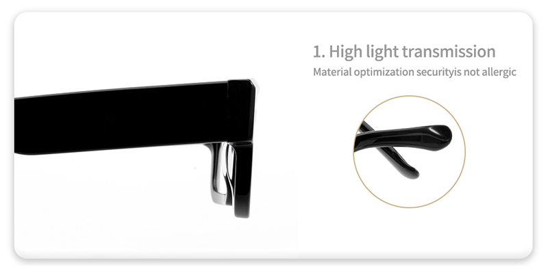 Chunky Square Acetate Optical Glasses ME2026-detail5