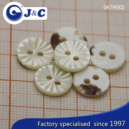 J&C Trocas shell buttons for fashion shirt.TR001,002