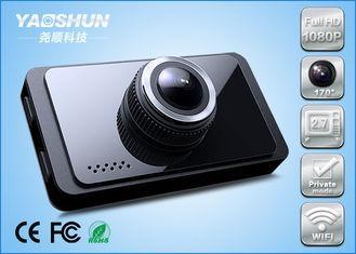 Mobile WiFi Wide Angle Full HD 1080p Dash Cam With Mic , Bl