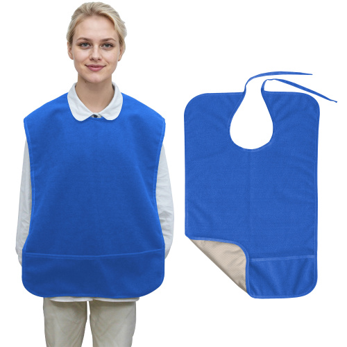 Adult Bibs for Seniors Eating Blue