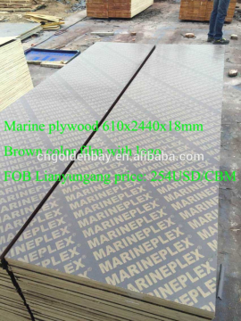 Poplar core film faced shuttering plywood