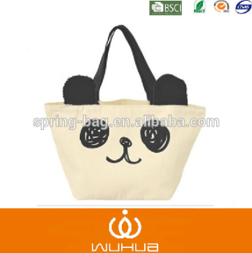 2015 spring WUHUA fashionable promotional canvas womens shopping bag