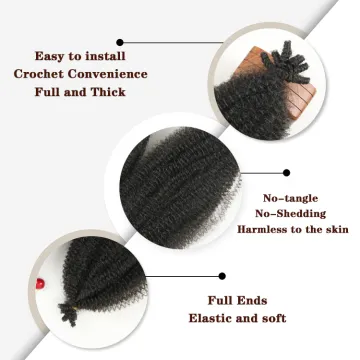 Cheap Crochet Braid Hair Afro Kinky Curly heat resistant wigs Synthetic Hair extension
