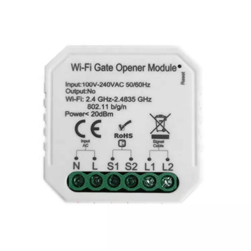 WiFi Gate Opener Module App Remote Control Home Automation Monitor Safety Vocal Control With Alexa Google Home