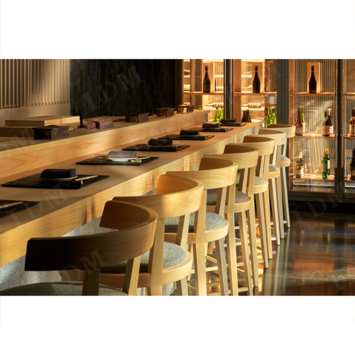 Cadeira e mesas de estande de restaurantes de fast food