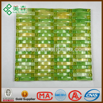 Most popular crystal glass white stone mosaic tile AS001