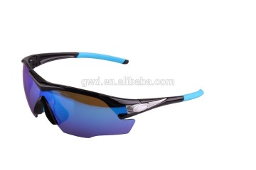 Hot popular custom logo with rainbow lens cycling running polarized sports sunglasses