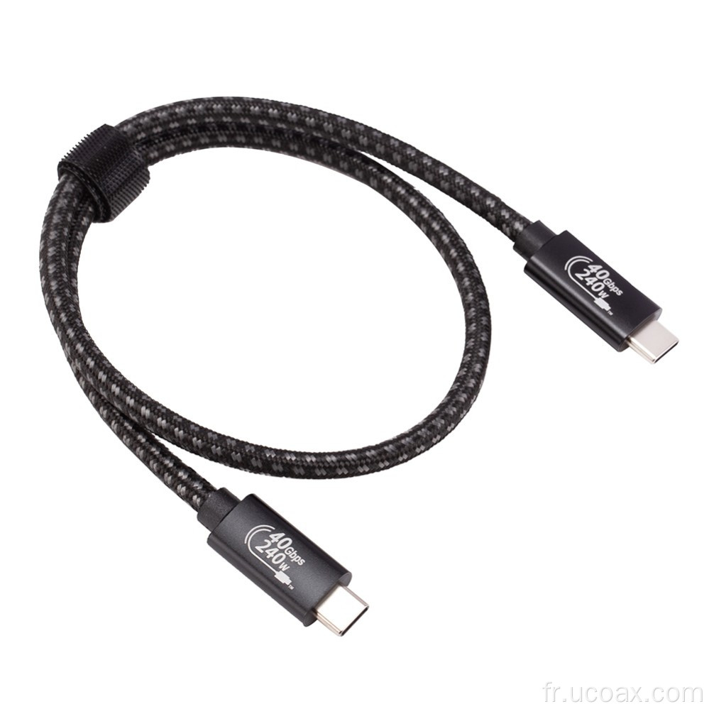 Câble de synchronisation USB-C de 40 Gops USB-C