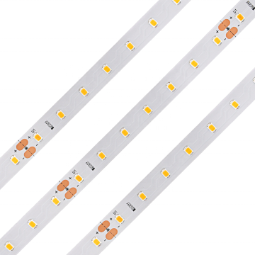 ประสิทธิภาพสูง 120LM/W CRI90 Flex LED Strip, 70 LEDs/m, 2835 SMD พร้อมเทคโนโลยี IC ในตัว