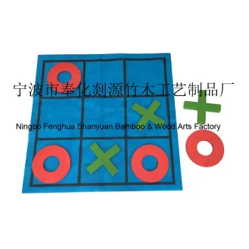 Handcrafted Wooden Chess, Tic Tac Toe, and Puzzle Games