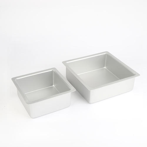 Cake Mould for Microwave 7 Inch Aluminum Alloy Square Bread Cake Pan Supplier