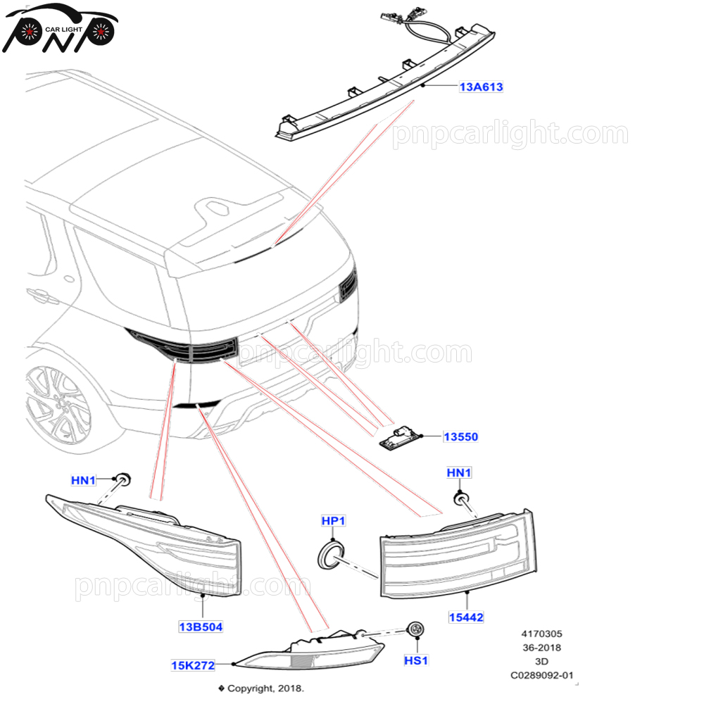 Discovery Sport Tail Light Replacement