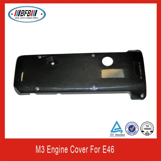 For BMW E46 M3 style engine cover E46 Carbon fiber engine cover