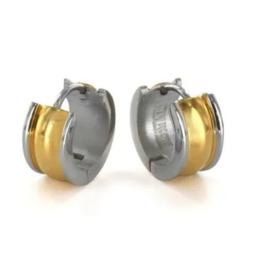 Stainless Steel CZ Multi-color Star Earrings of David Huggie