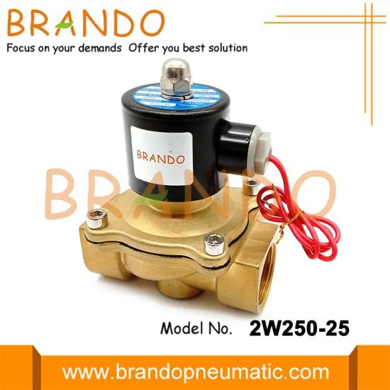 2W250-25 1'' NC Diaphragm Brass Water Solenoid Valve