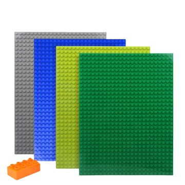 Bordo dritto fai da te 24 ore su 24, piastre di particelle di particelle di grandi dimensioni di mattoni e blocchi per bambini - set pratico multifunzionale