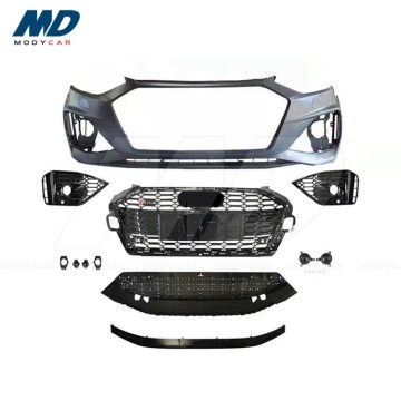 Áo cản phía trước PP kiểu RS4 với lưới tản nhiệt cho 2020-2021 Audi A4 A4L S4