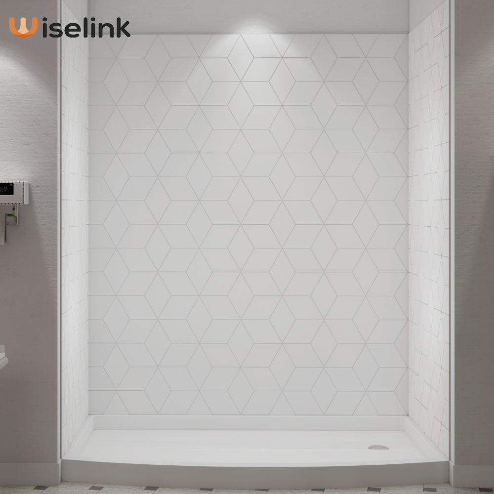 cultured marble shower wall