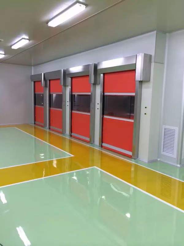 Freezer induction high speed rolling door