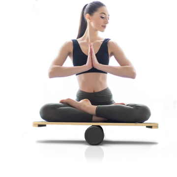 Custom Purple Wooden Self-Balancing Hover Beam Scooter and Indoor Roller Balance Board