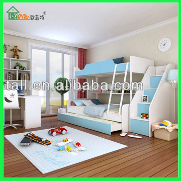 Convenient operation safety colorful bunk beds for kids