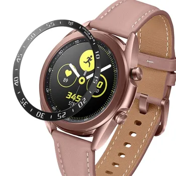 Aluminum and Stainless Steel Smart Watch Bezel Ring for Samsung Galaxy Watch 3/Watch 41mm/45mm