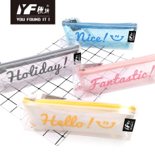 Wholesale stationary custom transparent PVC pencil case