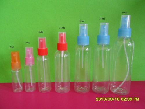 Rociador plástico botella cilíndrica