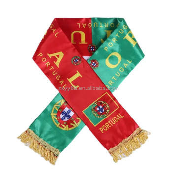 Factory Europe Soccer Match Sports Scarf - Portugal Flag Scarf for Fans