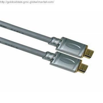 HDMI A to HDMI A Cable Metallic Shell Full Assembly